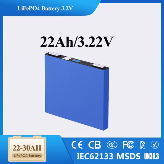 Cellules de batterie au lithium prismatiques 3.2V 20ah LiFePO4 pour le stockage de l'énergie solaire domestique